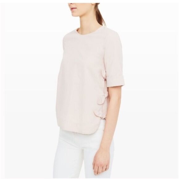 Club Monaco Adeelah Side-tie Pink Top - Picture 2 of 12